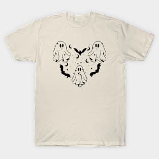 Halloween ghost love T-Shirt